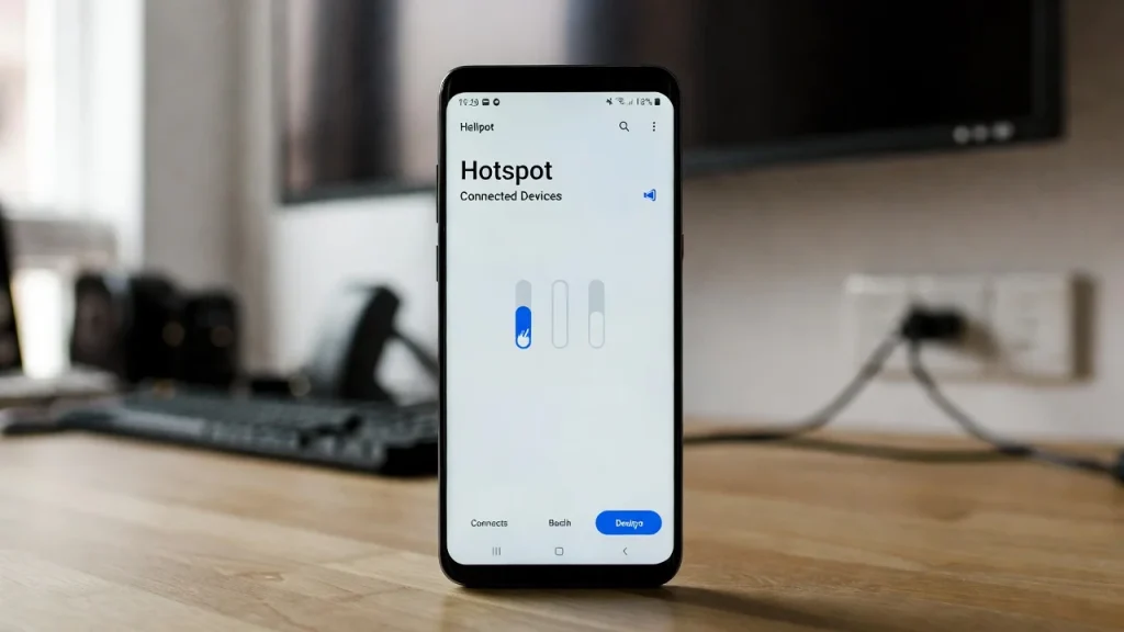 smartphone hotspot experiencing connection